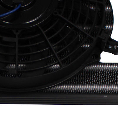 Heavy Duty Transmission Aluminum Oil Cooler with 9'' Electric Fan
