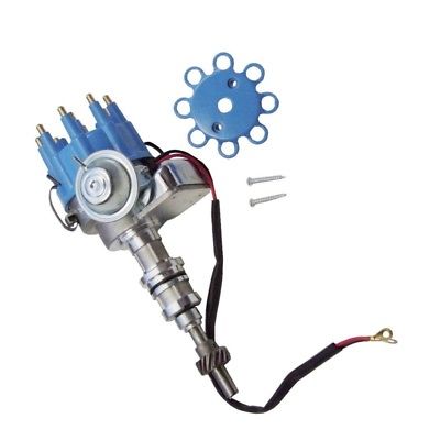Ready To Run Pro Electronic Distributor Fits FORD 351W 7000 SERIES Blue Cap