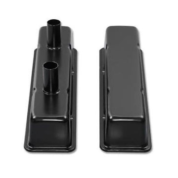 1958-1986 Small Block Chevy Tall 3 5/8 Black Circle Track Valve Covers SBC