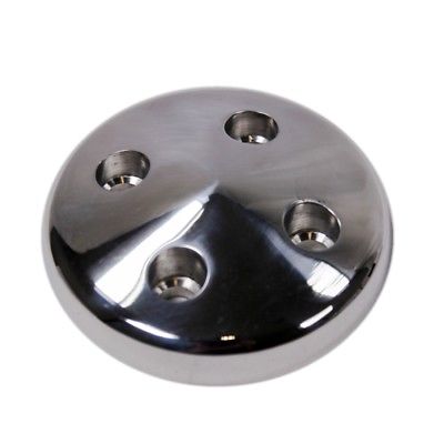 Polished Aluminum SBC Chevy 283-350 Small Water Pump Pulley Nose 55-68 Cone Hot