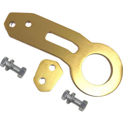 Billet Aluminum Racing Rear Tow Towing Hook Kit CNC Paint GOLD