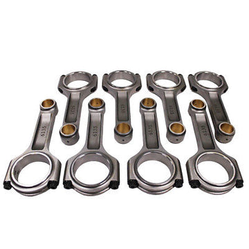 I Beam Race 6.135" 2.200" .990" Bronze Bush 4340 Connecting Rods Chevy BBC