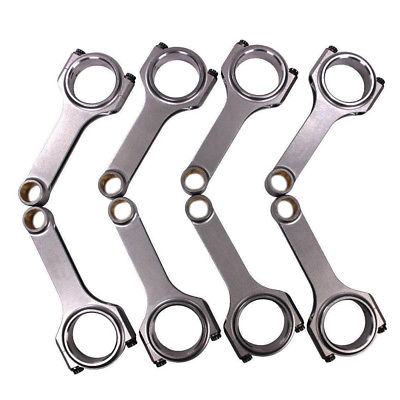 H Beam 6.250" 2.100" .927" Bronze Bush 4340 Connecting Rods for Chevy SBC