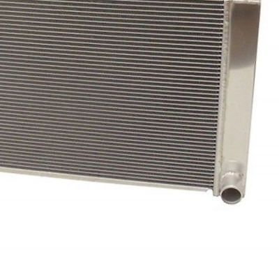 For SBC BBC Chevy GM Fabricated Aluminum Radiator 22" x 19" x3" & 16" Chrome Straight Blade Cooling Fan