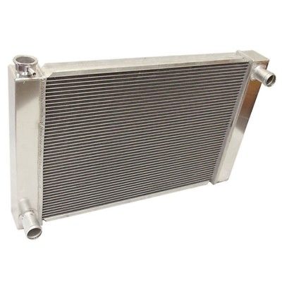 For Ford / Mopar Fabricated Aluminum Radiator 28" x 19" x3" Overall With 16 Inch Electric Fan