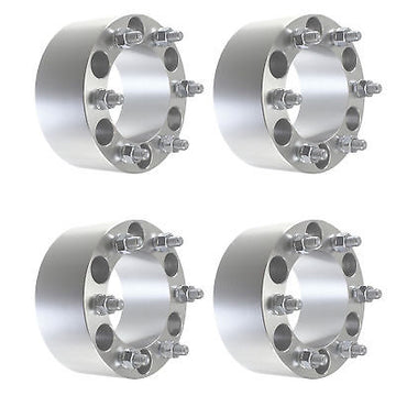 4 pcs 3" Chevy 6 Lug Wheel Spacers 6x139.7 Fits Silverado 1500 Tahoe Suburban