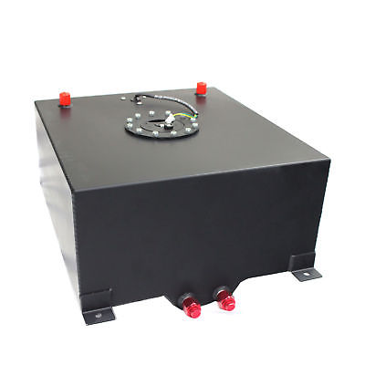 Black Aluminum 15 Gallon OEM Fuel Cell Tank & Level Sender Hot Rod Rat Rod V8