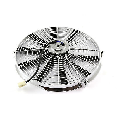 2 Sets Electric 10" Chrome Straight Blade Cooling Radiator Fan 12V 850 CFM