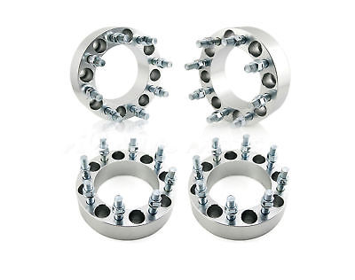 4 pcs 1" Wheel Spacers Adapters 8 x170 to 8 x170 |14x1.5 Studs Threads