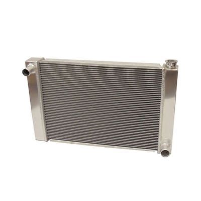 Fabricated Aluminum Radiator 22" x 19" x3" Overall For SBC BBC Chevy GM With 16 Inch Electric Fan