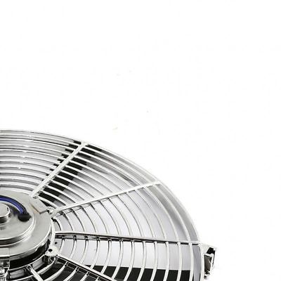 2 Sets Electric 10" Chrome Straight Blade Cooling Radiator Fan 12V 850 CFM with Heavy DutyThermostat Kit