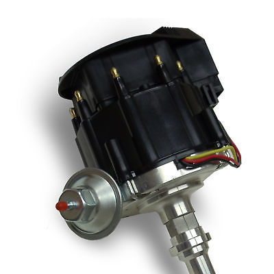 Black Cap Complete HEI Distributor 65k Volt Ignition Coil For Chevy V8 305 350 454 SBC BBC