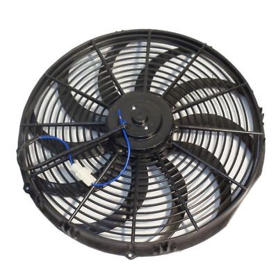 Heavy Duty 16" Electric Curved S Blade Radiator Cooling Fan & 12-3/4" x 7-1/2" x 3/4" Transmission Oil Cooler