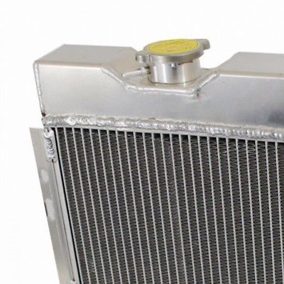 3 Row Polished Aluminum Radiator For 1964-1966 FORD MUSTANG V8 260 289 AT MT 1965 64 65 66