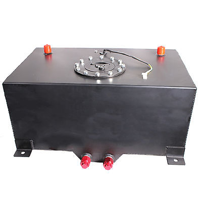 8 Gallon/30 Liter Black Aluminum Racing Drift Fuel Cell Gas Tank with Level Sender