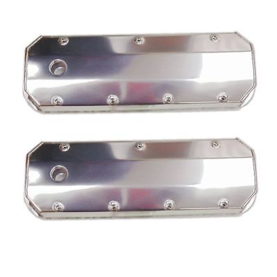 BBC CHEVY 454 Fabricated Aluminum Valve Covers Polished 427 Big Block Chevy 396