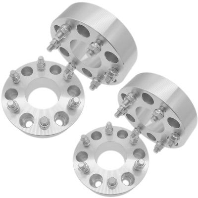 4 pcs 1.25" 6 x5.5 to 6 x 5.5 Wheel Spacers Adapters (108mm bore 12x1.5 studs) Threads Ford Lincoln
