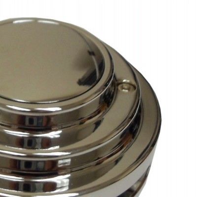 Chrome Adapter & Horn Button Billet Kit for 9 Bolt Pattern Steering Wheels & Column