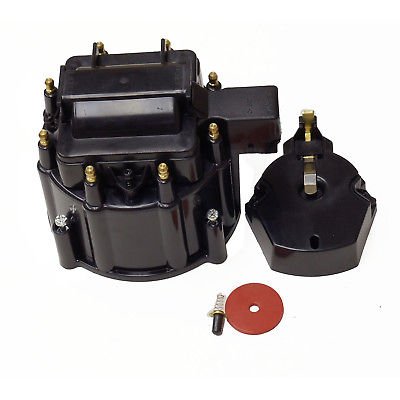 HEI Distributor Black Cap For SBC BBC Chevy HEI V8 50K 65K Distributor