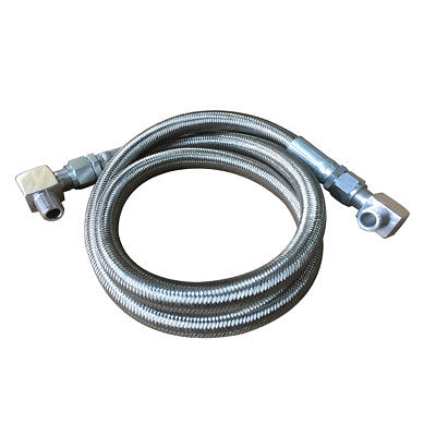 Braided Transmission Cooler Hose Lines, Including a an Fitting, 24" L