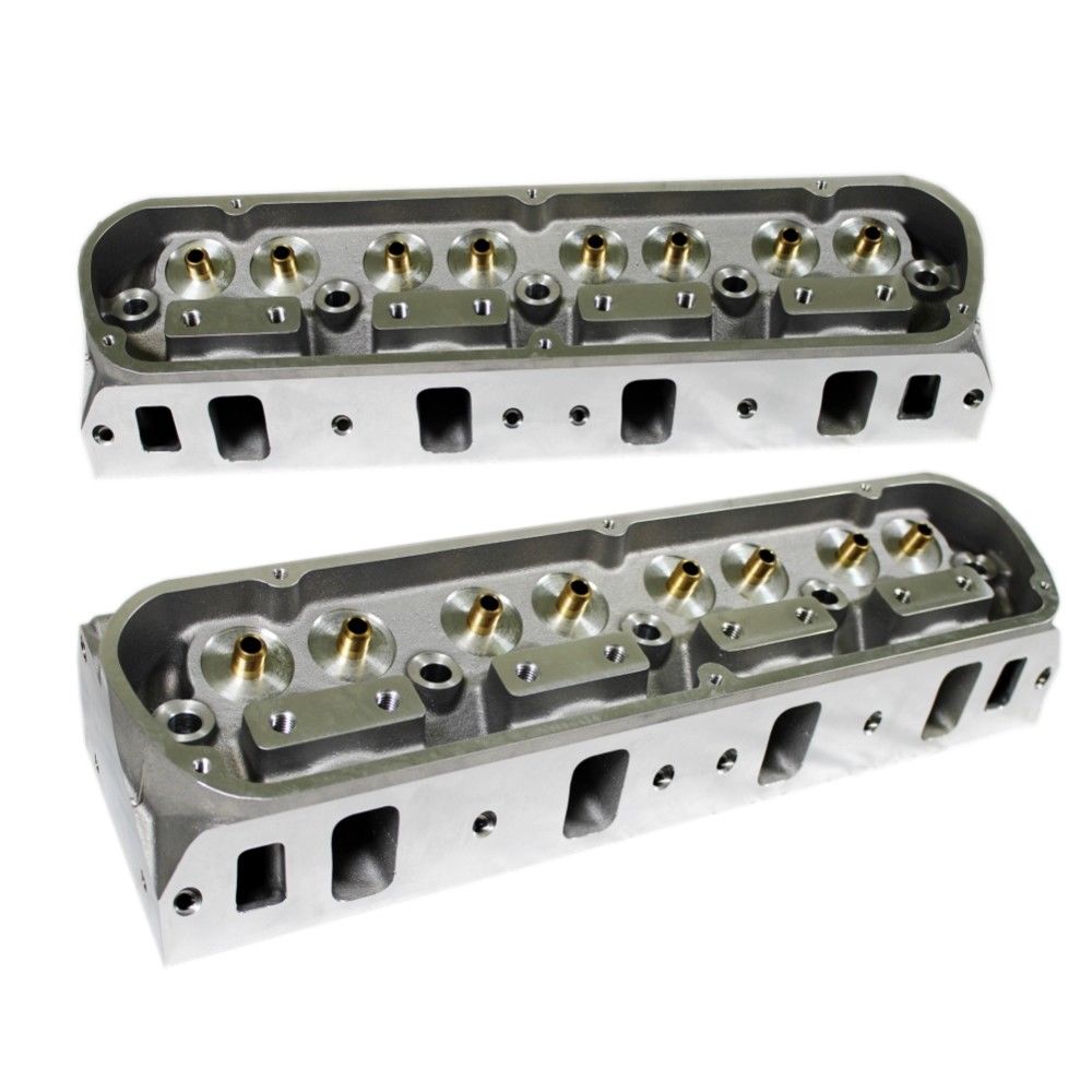 Pair of Complete Aluminum Cylinder Heads For SBF FORD 302 185cc 60cc 2.020/1.60