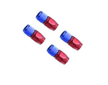 4 PCS Universal AN8 8-AN Straight Fuel Swivel Fitting Hose End Adaptor