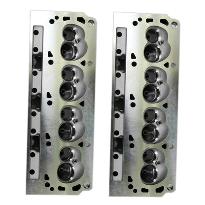 Pair of Complete Aluminum Cylinder Heads For SBF FORD 302 185cc 60cc 2.020/1.60