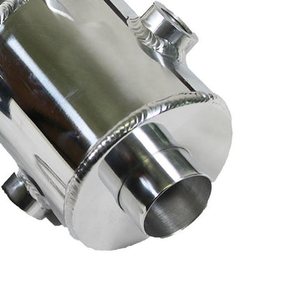Polished Aluminum Breather Tank / Oil Catch Can Tube with 3/8" NTP Side -Ports