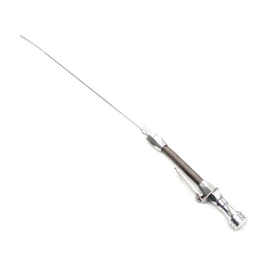 Pre-1979 Chevy Small Block Flexible Polished Aluminum/Braided Engine Oil Dipstick