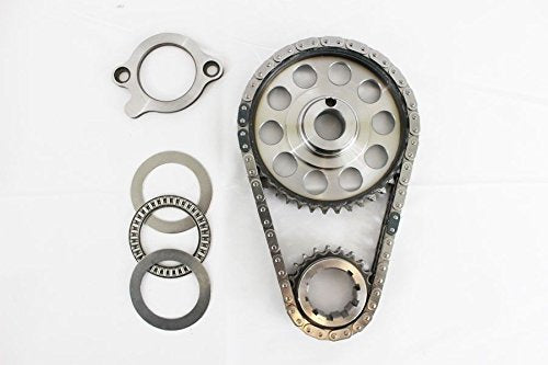 Chevy SBC 350 Double Roller 9 Keyway Billet Steel Timing Chain Kit (Tor/Brg)