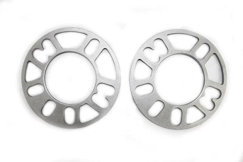 4 pcs Cast Aluminum Wheel Spacers 5mm Thick 1/2 studs ID 70mm OD 151mm