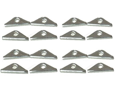 Chrome Valve Cover Hold Downs Mini Tabs Fits Chevy 283 327 350 383 Sbc Set Of 16