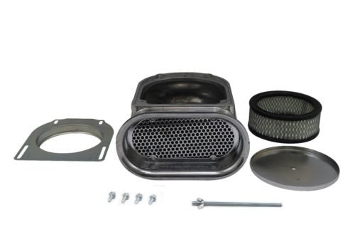 Polished Aluminum Mini Hood Air Scoop Single Quad 4 Barrel