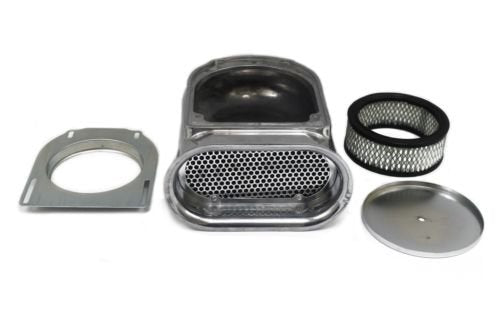 Polished Aluminum Mini Hood Air Scoop Single Quad 4 Barrel