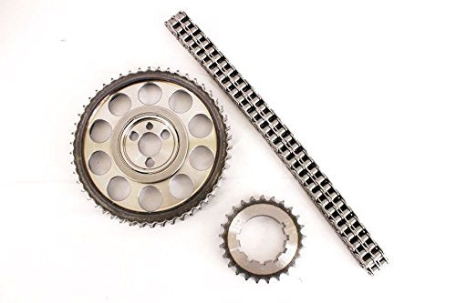 Chevy BBC timing chain cover & Double Roller 9 Keyway Billet Steel Timing Chain Kit