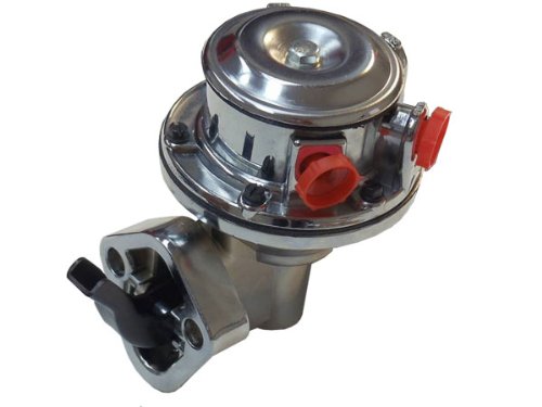 Small Block Chevy High Volume CHROME Mechanical Fuel Pump SBC 150 GPH 350 400