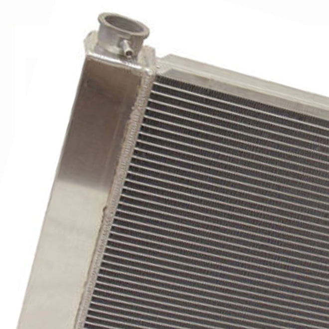 For Ford/Mopar Fabricated Aluminum Radiator 22" x 19" X 3" Overall & Transmission Oil Cooler