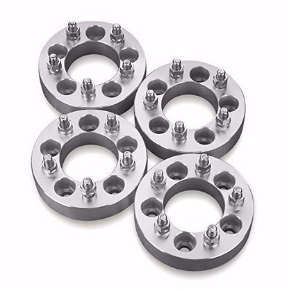 4Pcs 5 Lug Wheel Spacers 5x4.75 1.25" Thick 12mmx1.5 For Chevy S10 Adapters 32mm