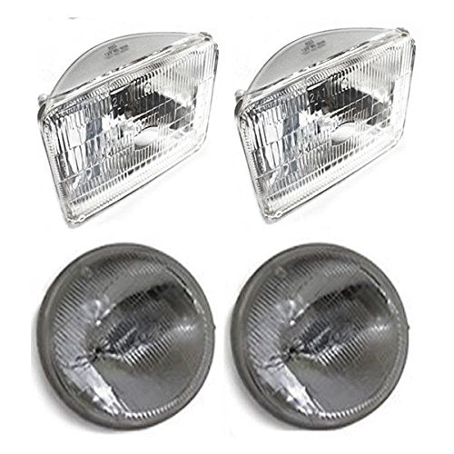 4x6" Sealed High and Low Beam Glass Headlights with 5-3/4" Sealed Beam