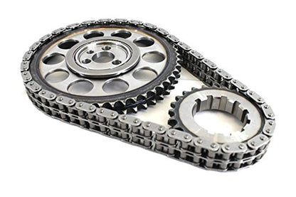 Chevy BBC timing chain cover & Double Roller 9 Keyway Billet Steel Timing Chain Kit