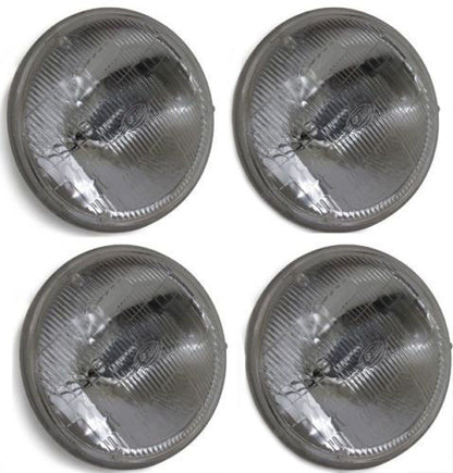 5-3/4" 5.75 Sealed Beam Glass High Low Headlight Headlamp Bulbs(Set of 4)