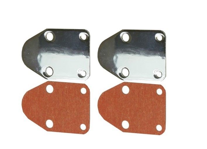 Chrome Fuel Pump Block-Off Plate For SBC 283 305 327 350 383 400 SB Chevy