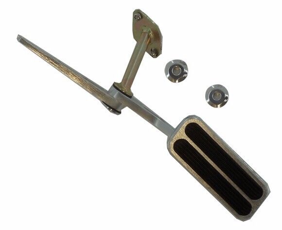 100% Brand New Trottle Pedal w/ Dual Rubber Insert Brushed ALUMINUM