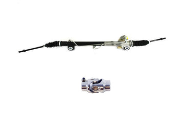 Mustang II 2 Power Steering Rack & Pinion with U-joint 3/4" Spline-36 to 3/4"