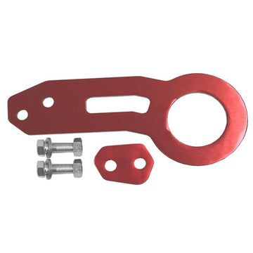 Billet Aluminum Racing Rear Tow Towing Hook Kit CNC Paint Red