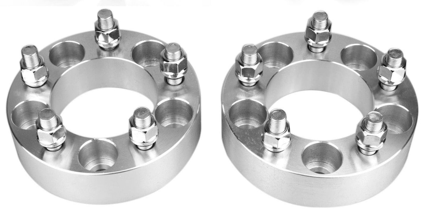 2pc 1.5" inch 5x5.5 to 5x139.7 Wheel Spacers | 5Lug | 1/2" Studs Ford Dodge Jeep