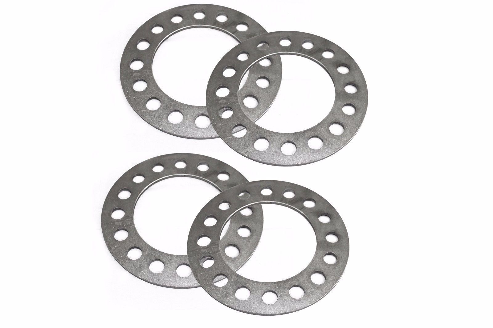 4 pcs Aluminum Wheel Spacers 1/4" Thick 1/2" Studs Bolt Patern 8 x 6.5