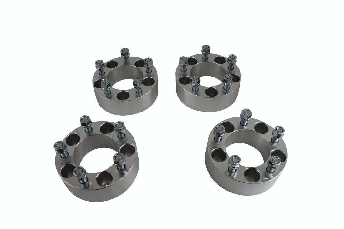 4 pcs 1.25" Wheel Spacers Adapters 5Lug | 5x5.5 to 5x5.5 Bolt Pattern with 1/2" Studs