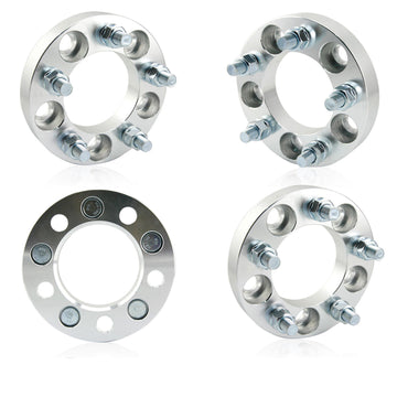 4 pcs 1" Wheel Spacers Adapters 5 Lug 5x4.5| 1/2"x20 Studs Fits KJ KK ZJ MJ TJ YJ XJ