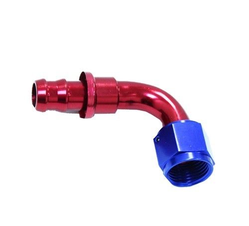 Aluminum An10 10-AN 90 Degree Swivel Oil/Fuel Line Hose End Push-On Male Fitting